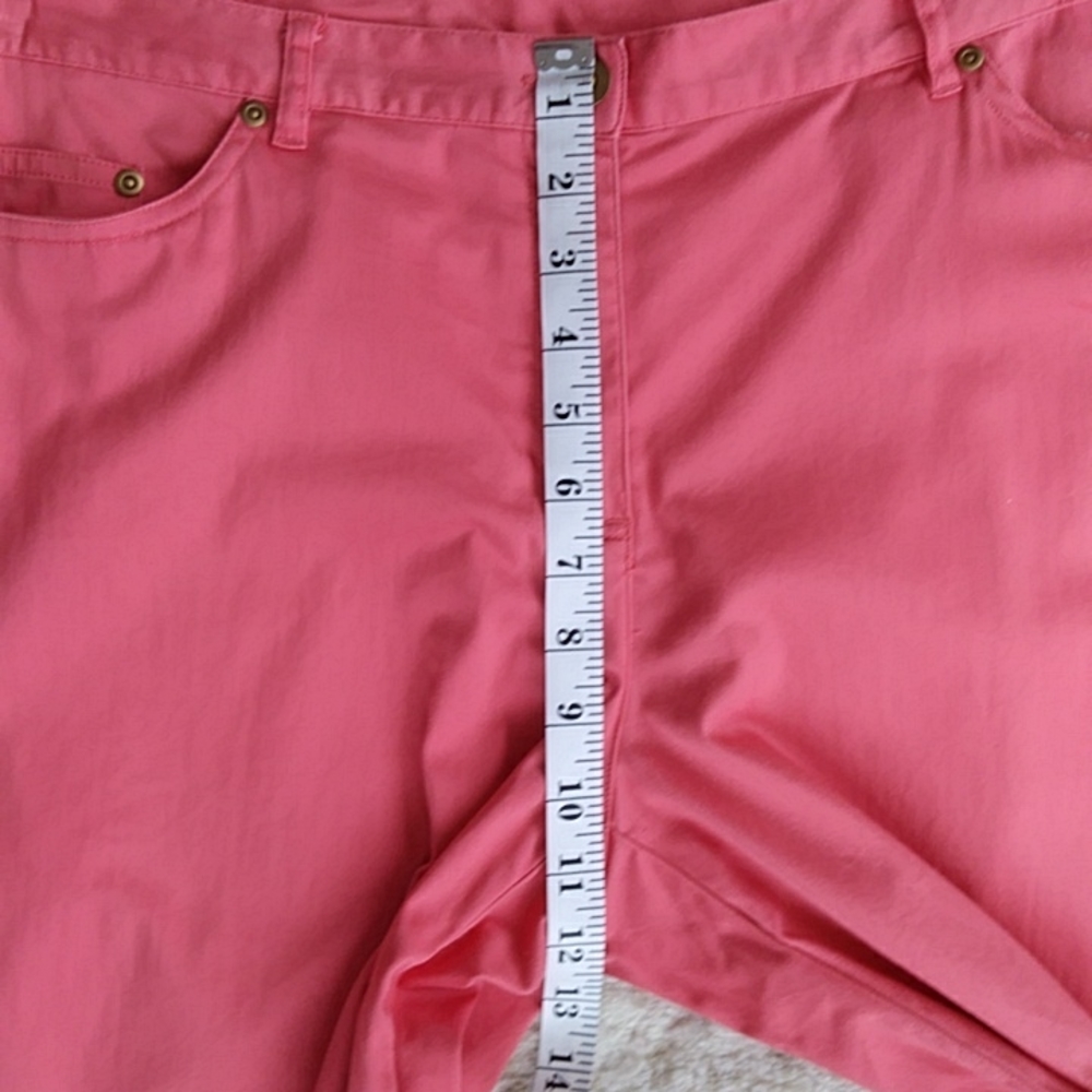 Brielle Blvd. Embellsihed Capri Pants 14P Pink Orange - Picture 14 of 16
